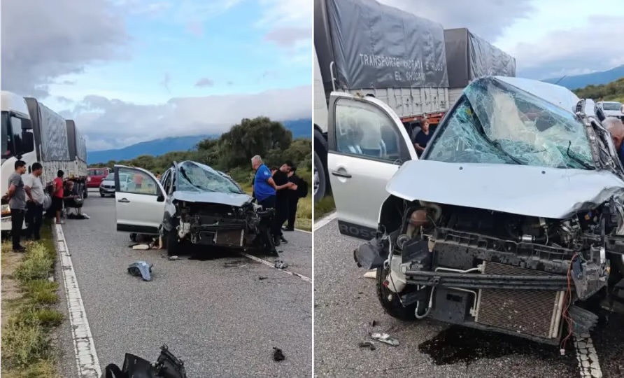 Grave accidente en la Ruta 38: una pareja de tucumanos hospitalizada tras un choque frontal en Catamarca