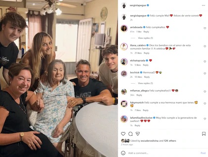 Sergio Lapegüe celebró el cumpleaños de su madre después del violento robo que sufrió: “Felices de verte sonreír”