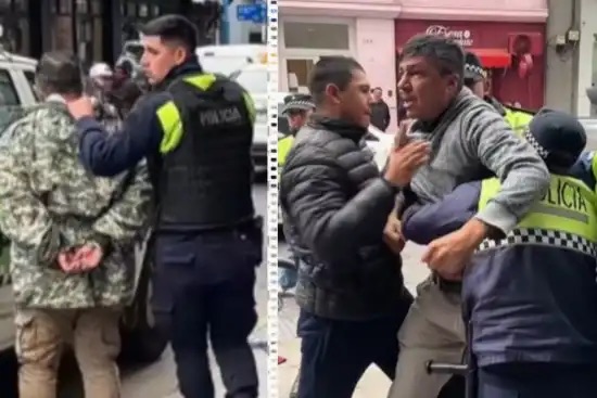 Disparo en pleno microcentro de Tucumán: un roce entre una bicicleta y un auto terminó con un hombre baleado
